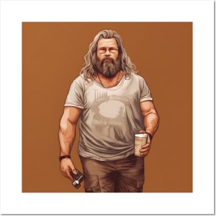 Fat Thor Dude Posters and Art